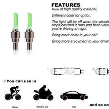 Lighting components with green lights and features text on a white background